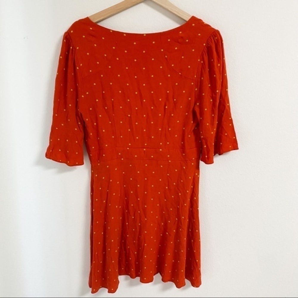 Free people all yours polka dot front tie mini dress - Picture 12 of 13